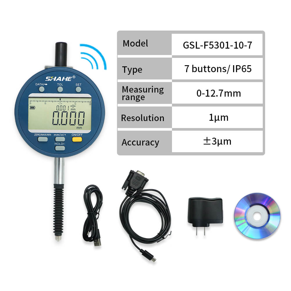GSL-F5301-7 0.001 мм беспроводной цифровой индикатор с 7 кнопками